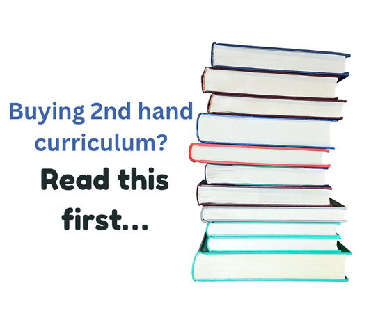 Avoid my mistakes when buying 2nd Hand Curriculum